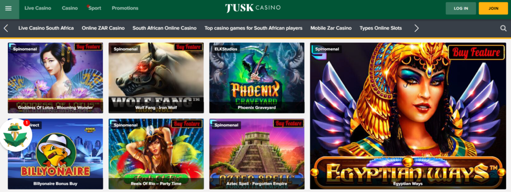 Tusk Casino Games