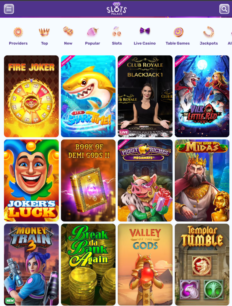 Slots Palace Casino Games