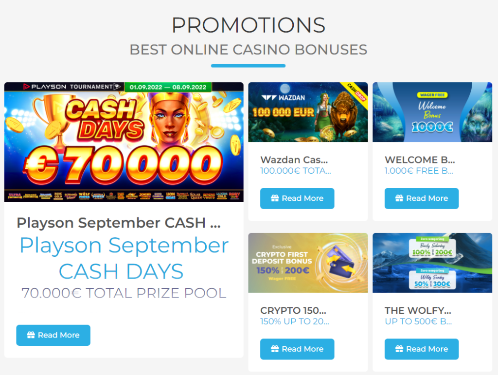 Wolfy Casino Bonus and Promotions
