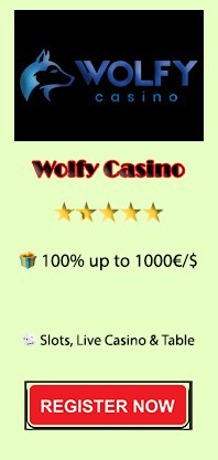 Wolfy Casino banner