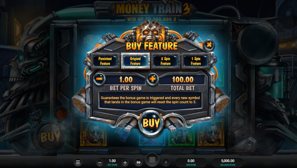 Money Train 3 Bonus Buy